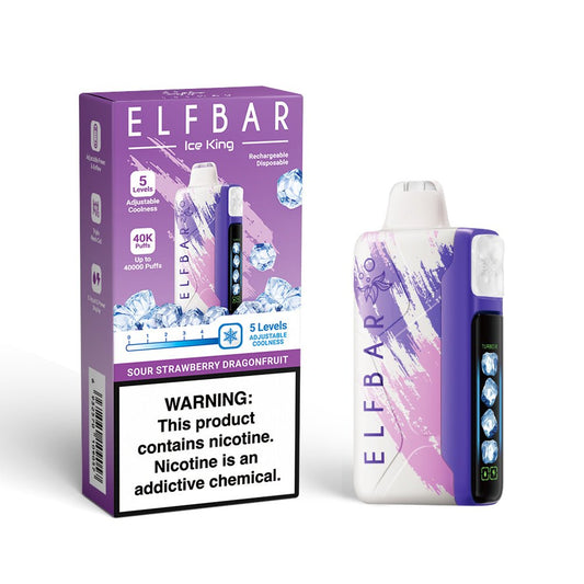 ELFBAR KING ICE 40K PUFF STRAWBERRY DRAGON FRUIT