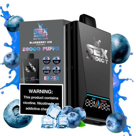 SEX ADDICT 28 K PUFF BLUEBERRY ICE