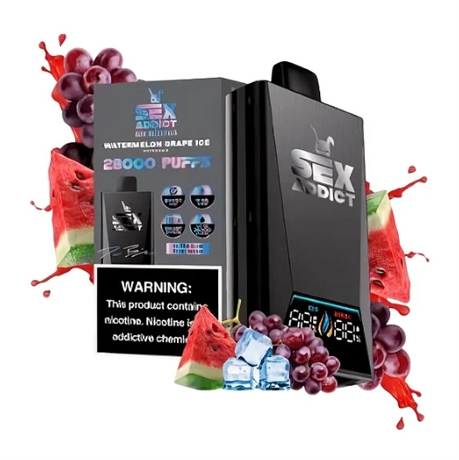 SEX ADDICT 28 K PUFF WATERMELON GRAPE ICE