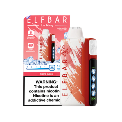 ELFBAR KING ICE 40K PUFF TIGERS BLOOD