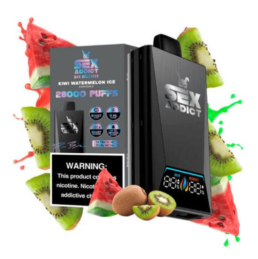 SEX ADDICT 28 K PUFF KIWI WATERMELON ICE