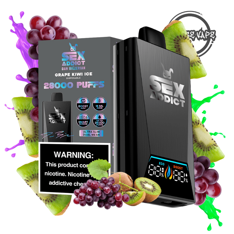 SEX ADDICT 28 K PUFF GRAPE KIWI ICE