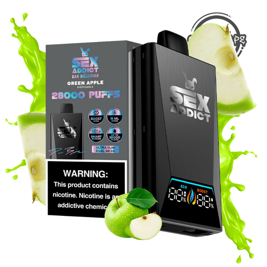 SEX ADDICT 28 K PUFF GREEN APPLE
