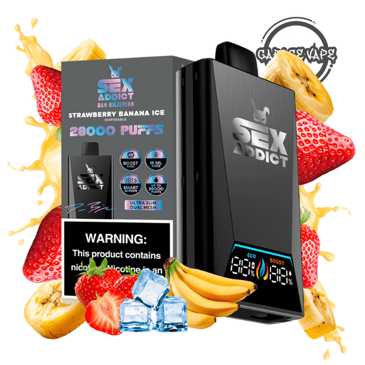 SEX ADDICT 28 K PUFF STRAWBERRY BANANA ICE