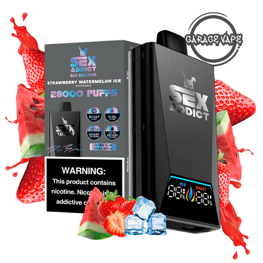 SEX ADDICT 28 K PUFF STRAWBERRY WATERMELON ICE