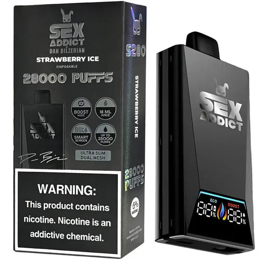 SEX ADDICT 28 K PUFF STRAWBERRY ICE